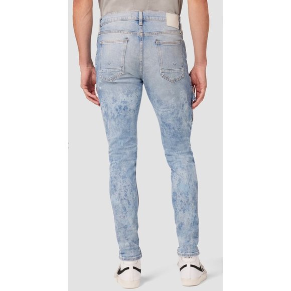 Hudson Zach side up skinny jean Distressed mens size 33x32 - Picture 2 of 14
